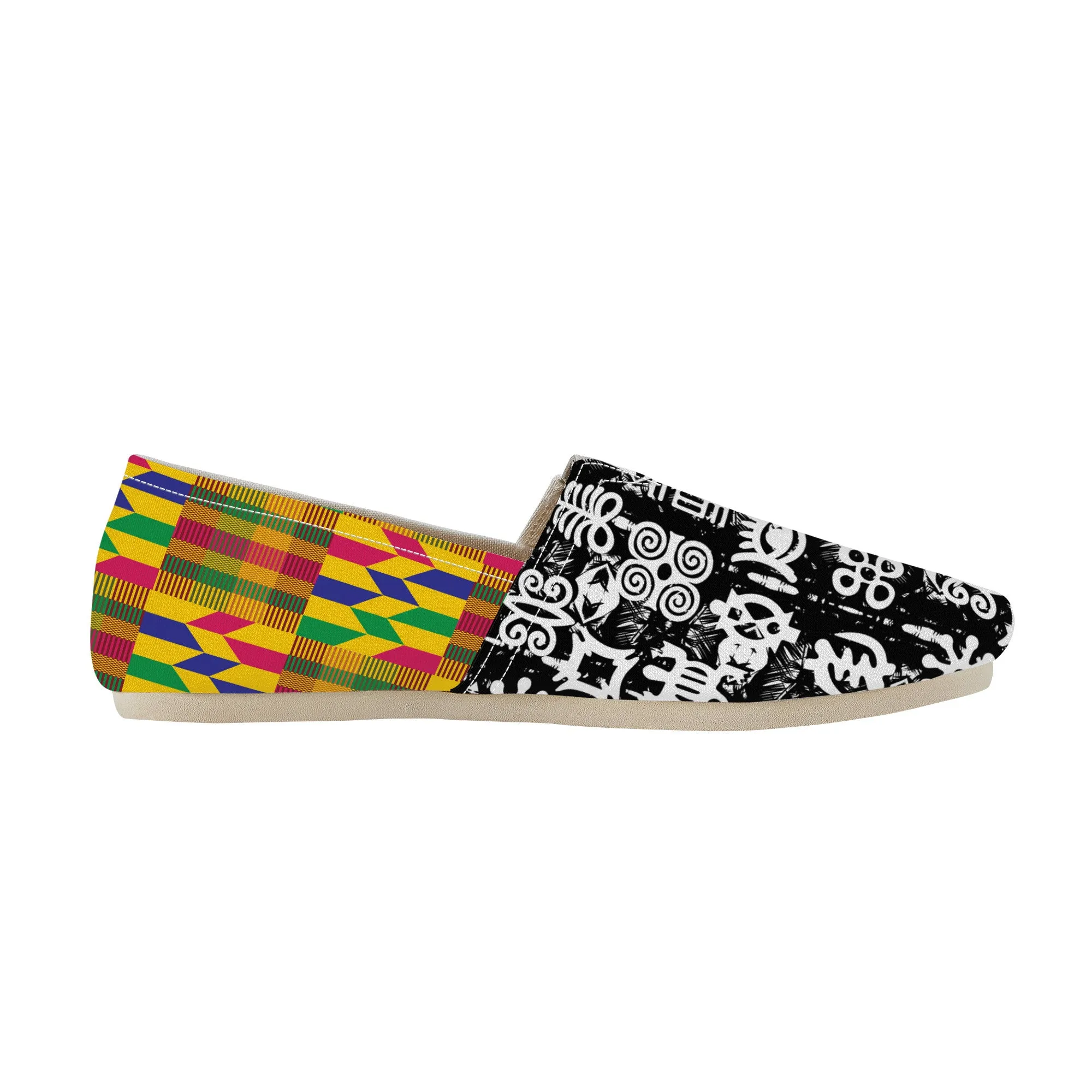 Adinkra Tuntumkasa-Kente Slip-on Canvas