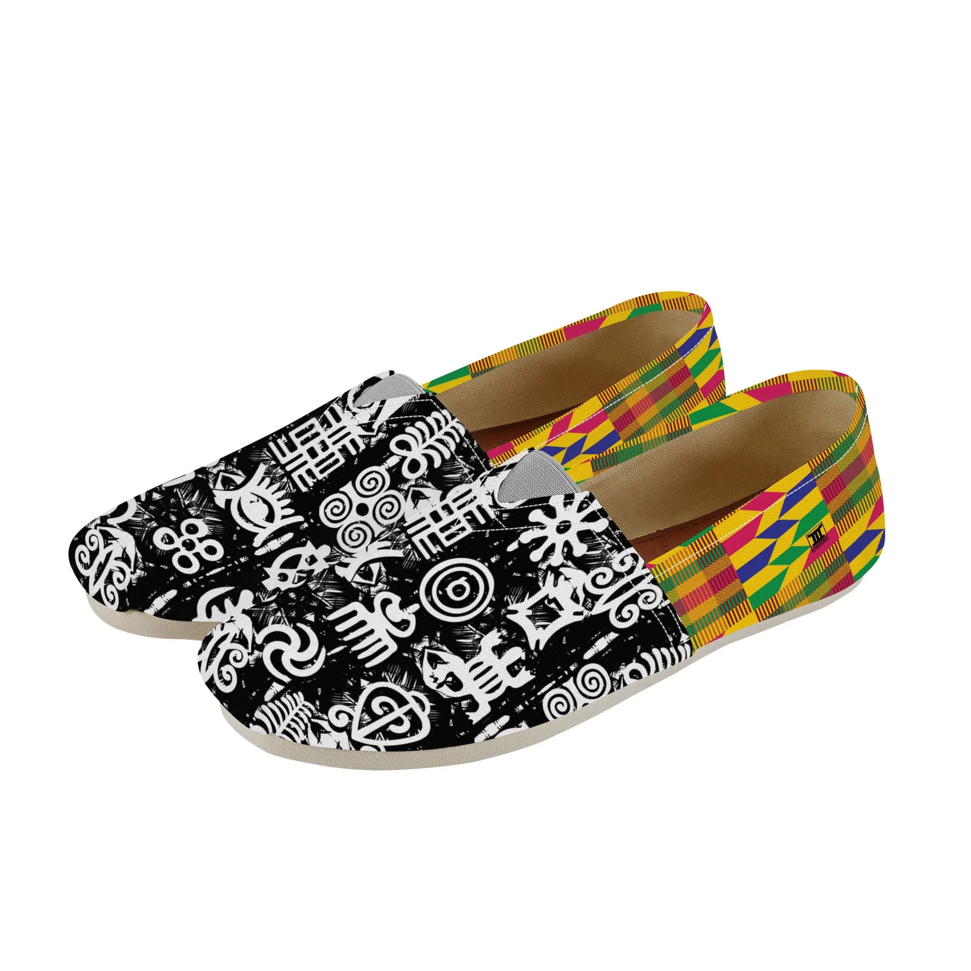 Adinkra Tuntumkasa-Kente Slip-on Canvas