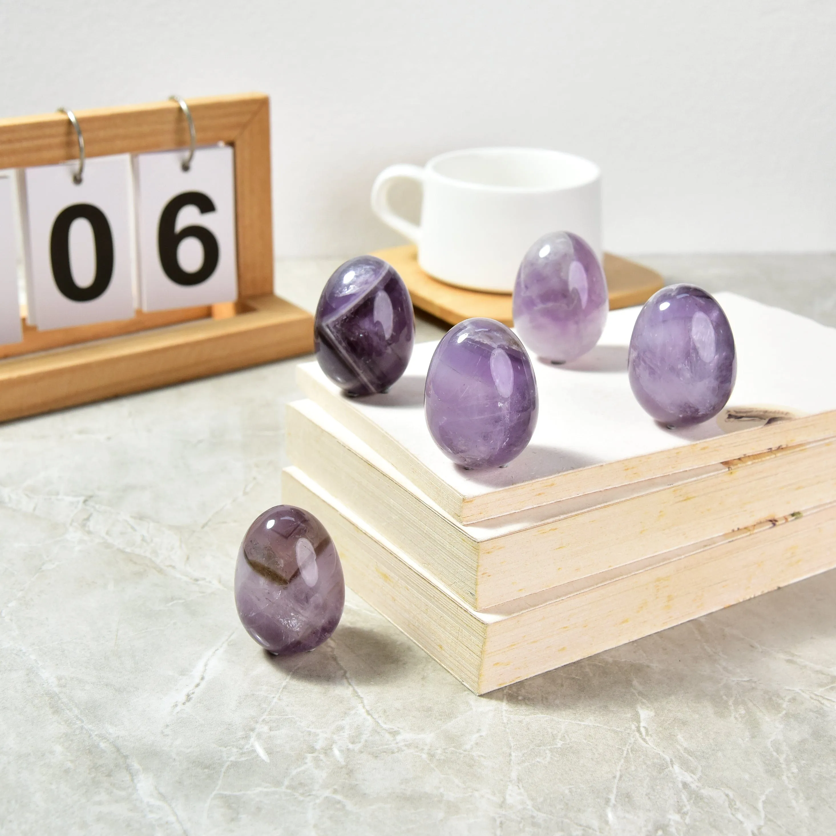 Amethyst Egg Natural Gemstone Carving