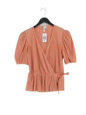 & Other Stories Women's Blouse XS Orange 100% Polyester