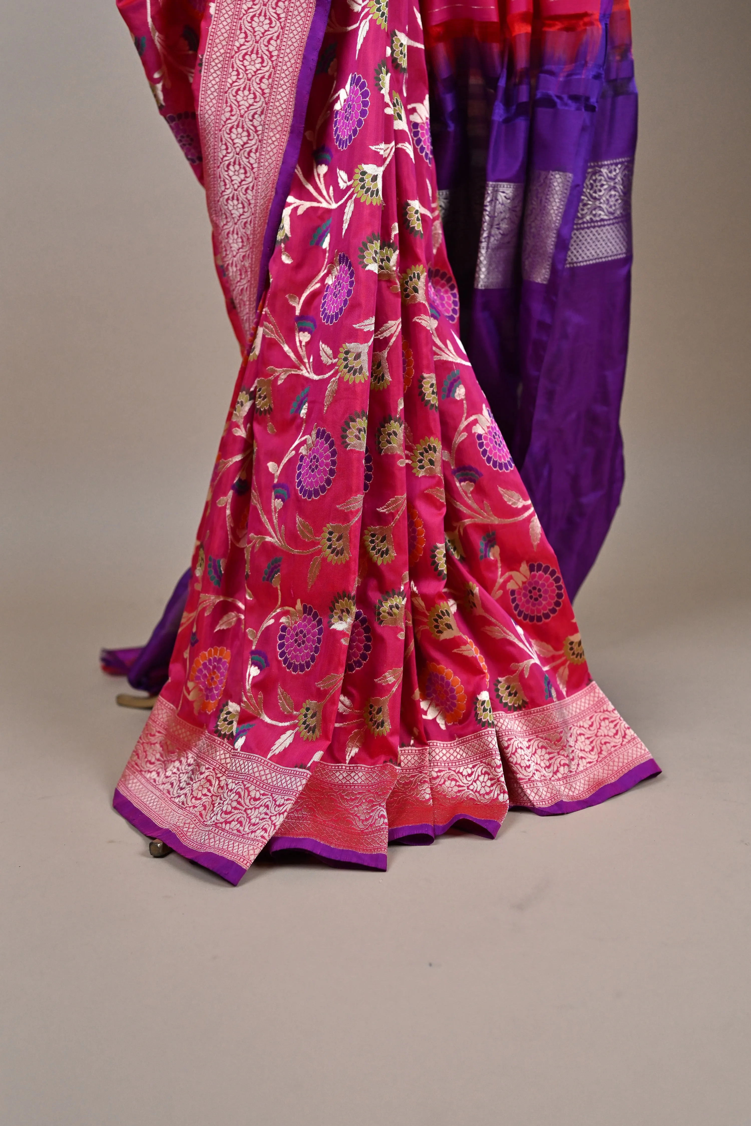 Banarasi Handloom pure katan Silk Kadwa saree