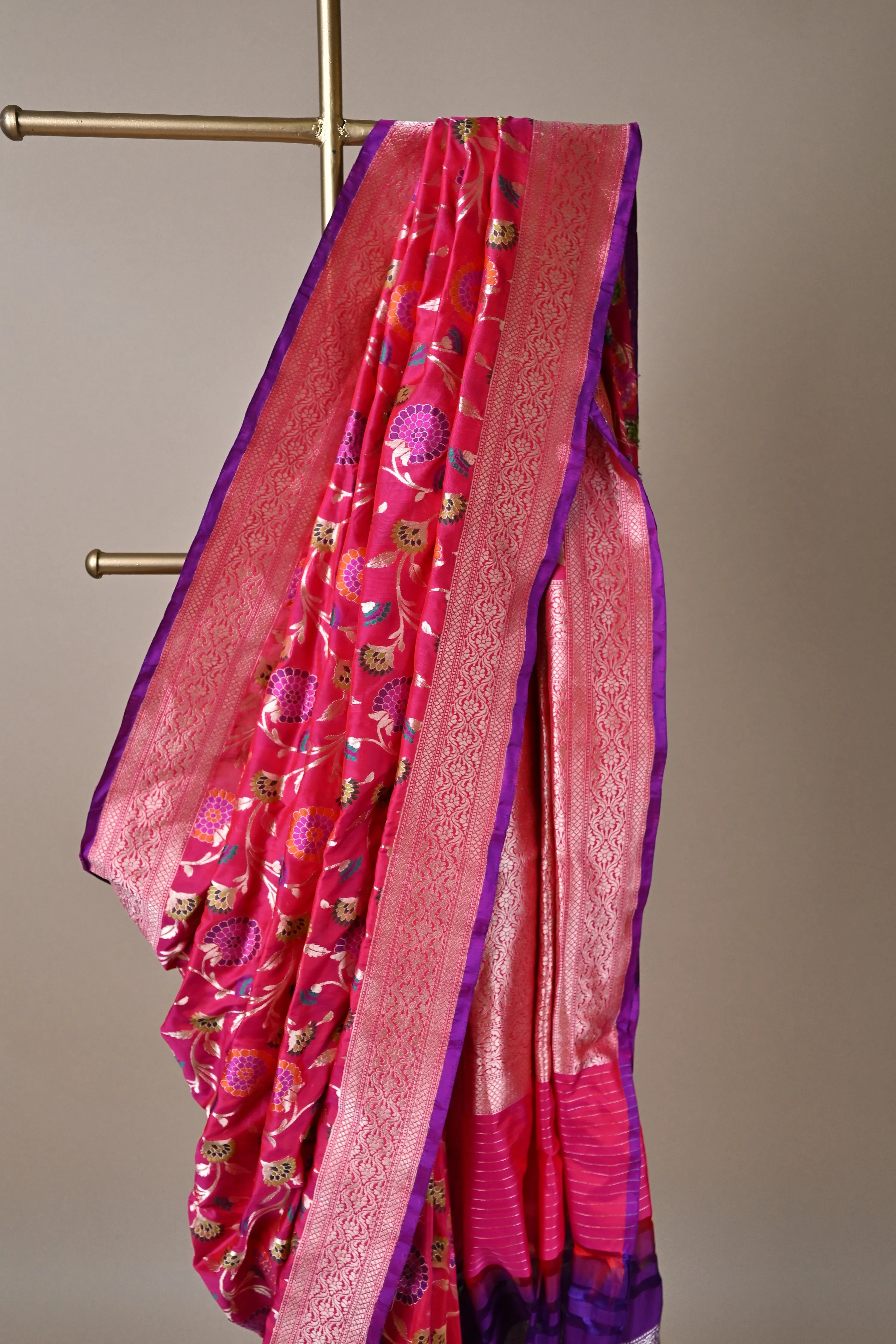 Banarasi Handloom pure katan Silk Kadwa saree