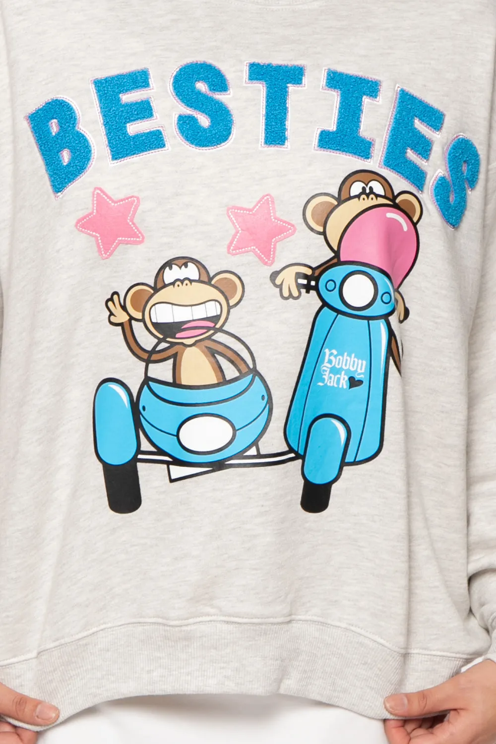 Besties - Bobby Jack Oversized Premium Sweatshirt - Heather Grey