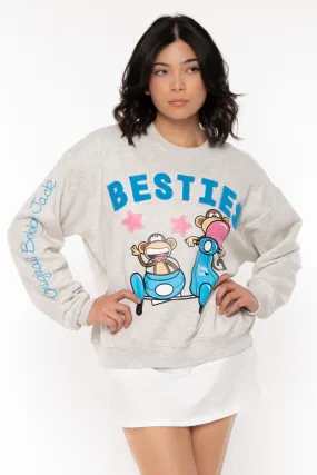 Besties - Bobby Jack Oversized Premium Sweatshirt - Heather Grey