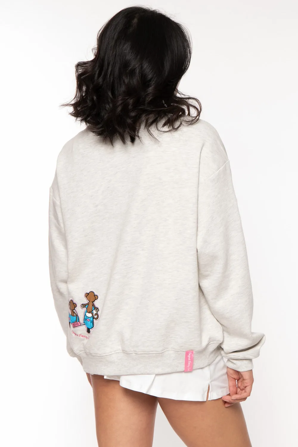 Besties - Bobby Jack Oversized Premium Sweatshirt - Heather Grey