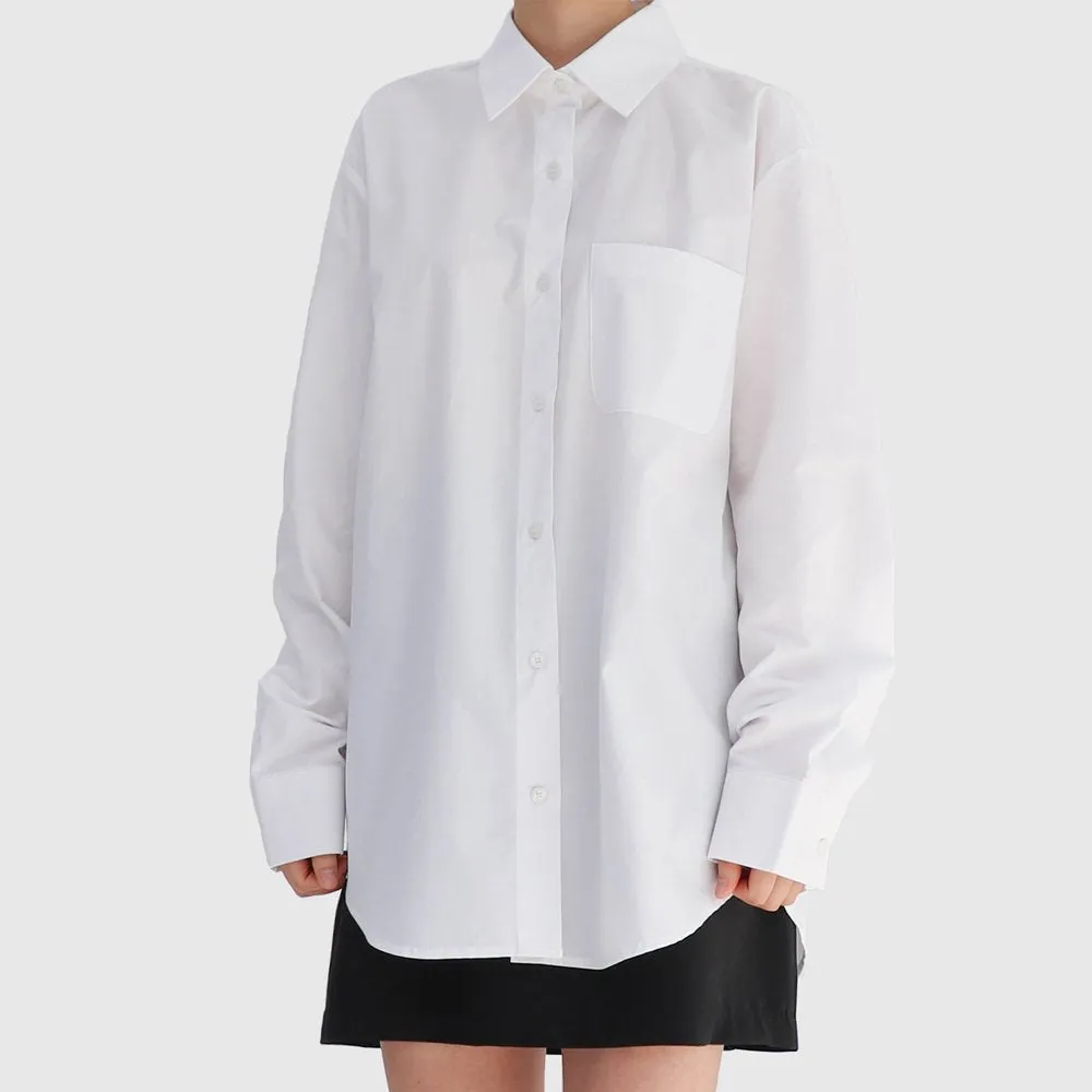 Boxy Fit Long Sleeve Shirt