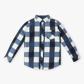 Boys Regular Fit Checkered Shirt