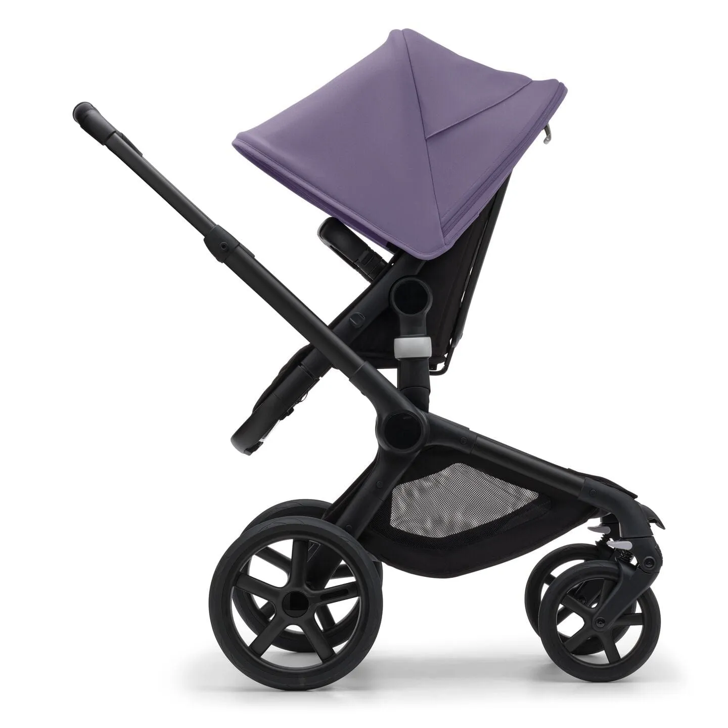 Bugaboo Fox 5, Pebble 360 and Base Travel System - Black/Midnight Black/Astro Purple