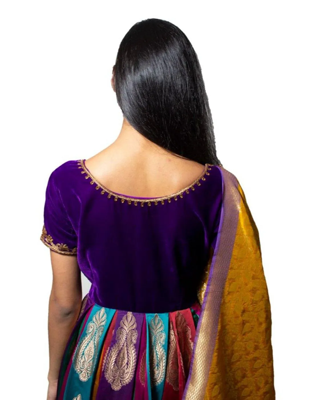 Buy Banarasi Multi Color Anarkali | Clearance