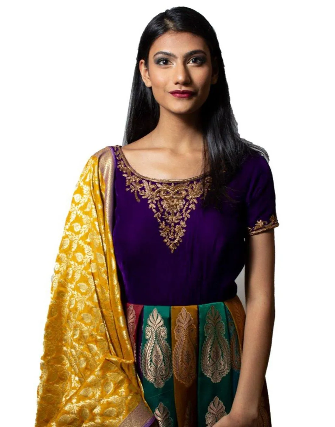 Buy Banarasi Multi Color Anarkali | Clearance