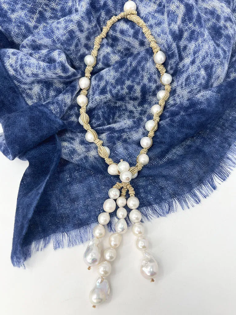 Capri Triple Strand Pearl Necklace