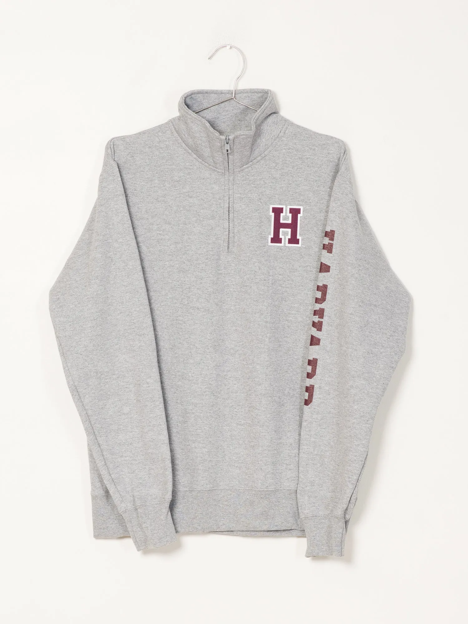 CHAMPION 1/4 ZIP HARVARD UNIVERSITY SWEATER - CLEARANCE