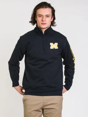 CHAMPION 1/4 ZIP MICHIGAN UNIVERSITY SWEATER - CLEARANCE