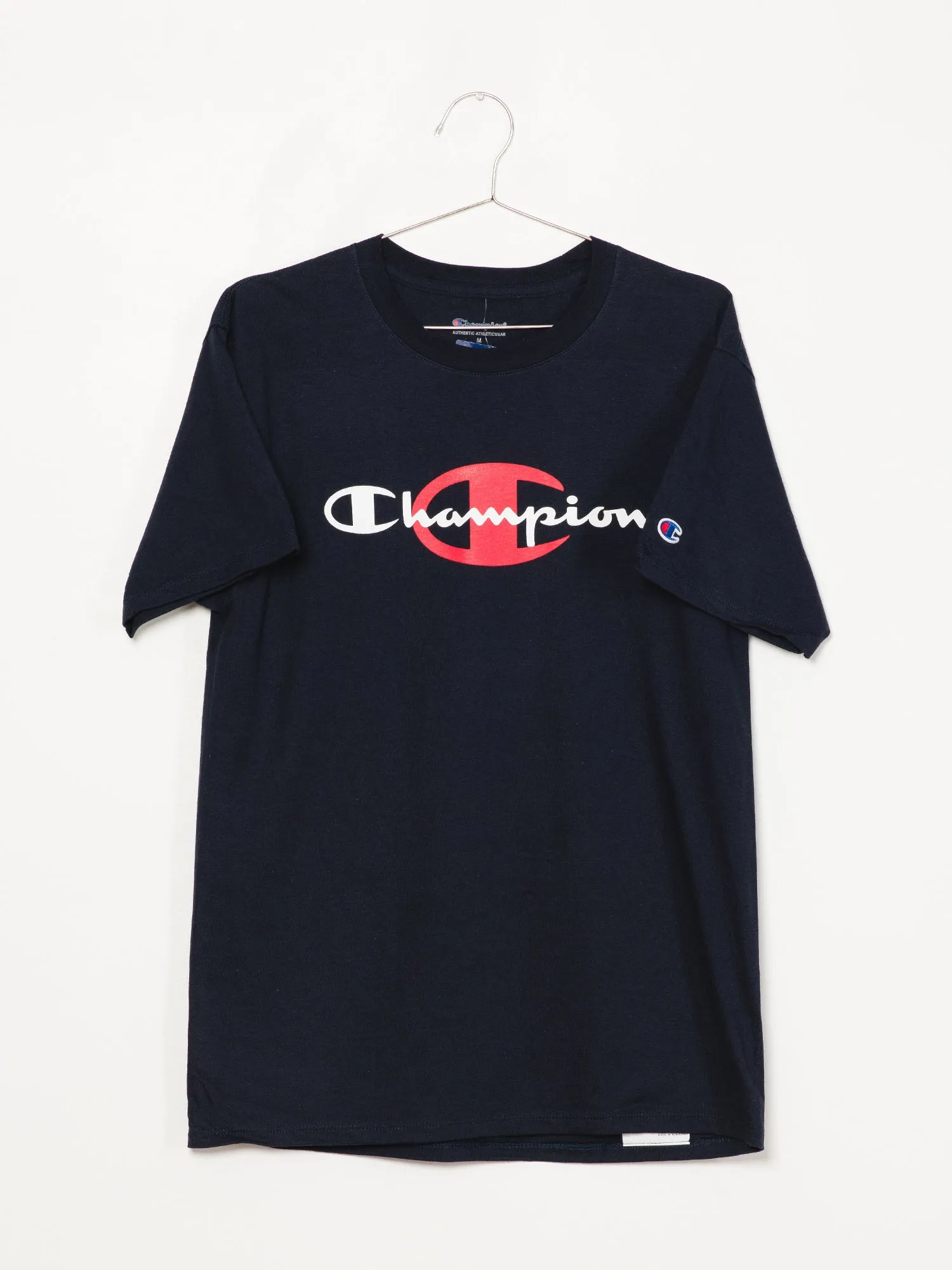 CHAMPION BEHIND SCRIPT SHORT SLEEVE T-SHIRT  - CLEARANCE