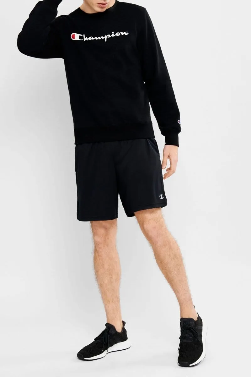 CHAMPION MEN'S CORE TRAINING BLACK SHORTS 7"