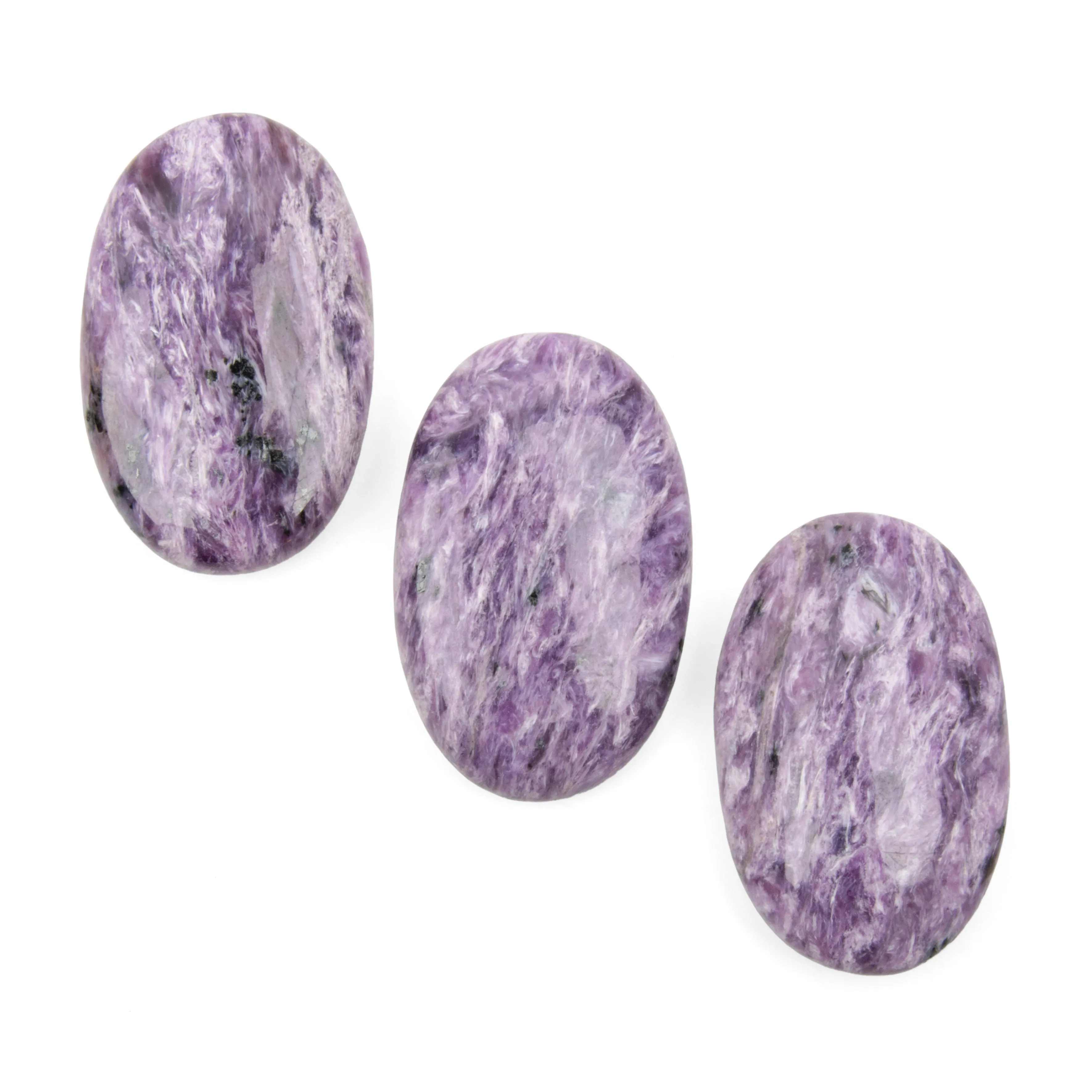 Charoite - Palm Stones, Polished