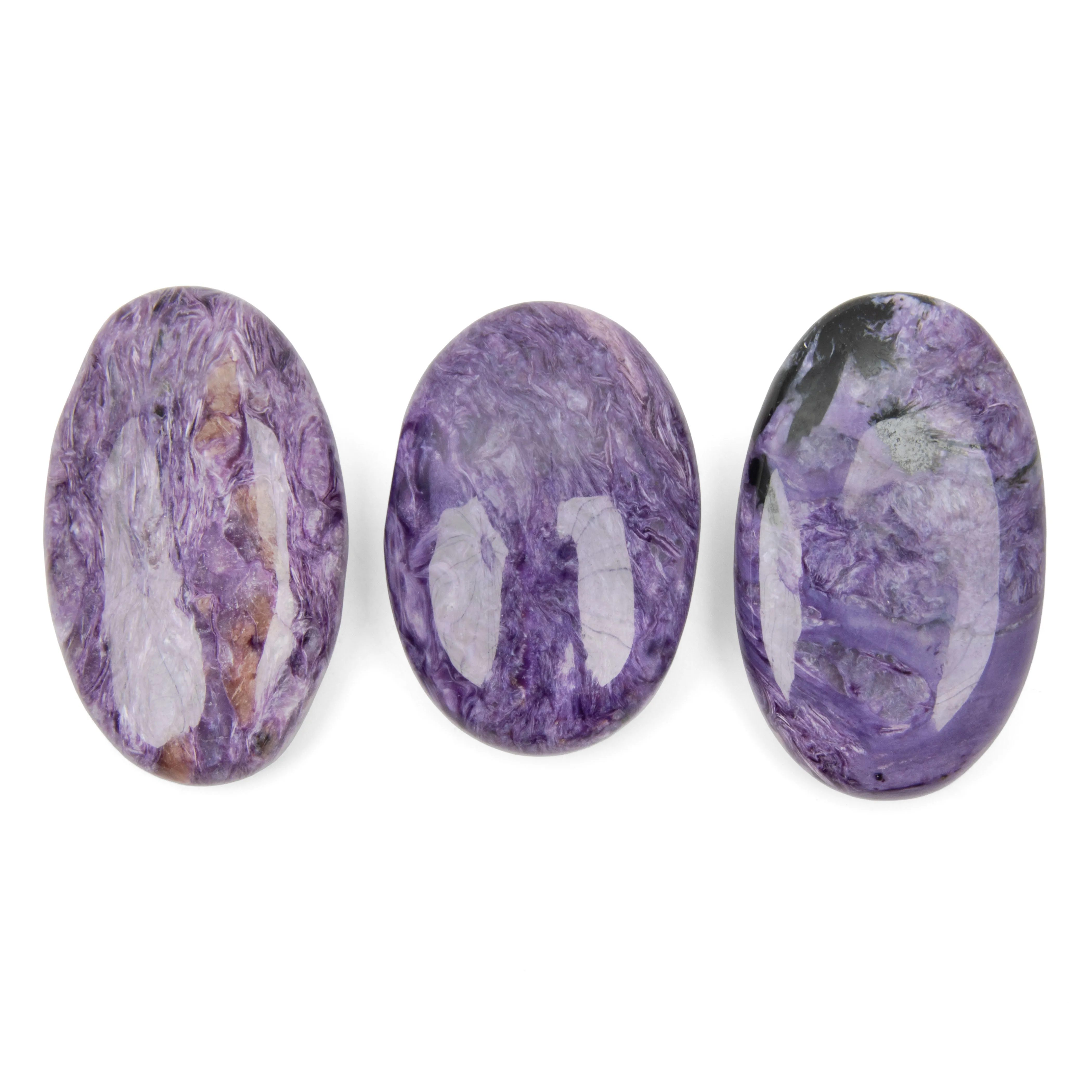 Charoite - Palm Stones, Polished