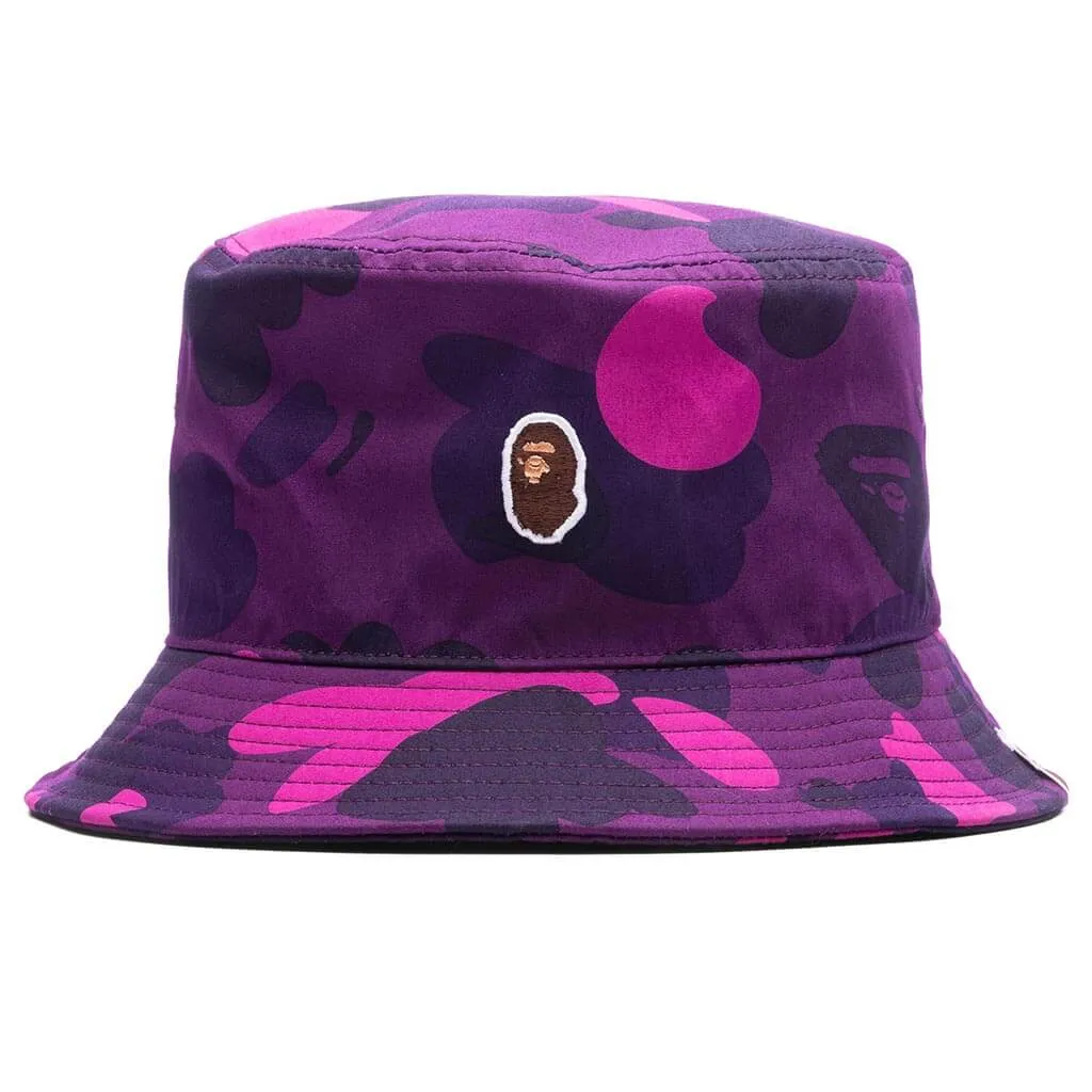 Color Camo Bucket Hat - Purple