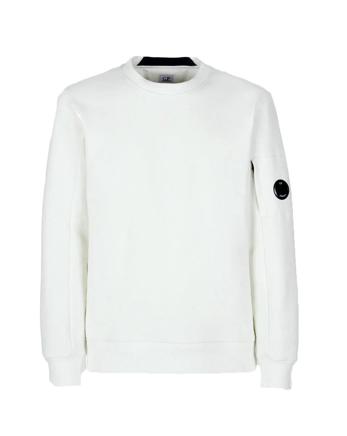 CP Company Lens Sweatshirt Gauze White