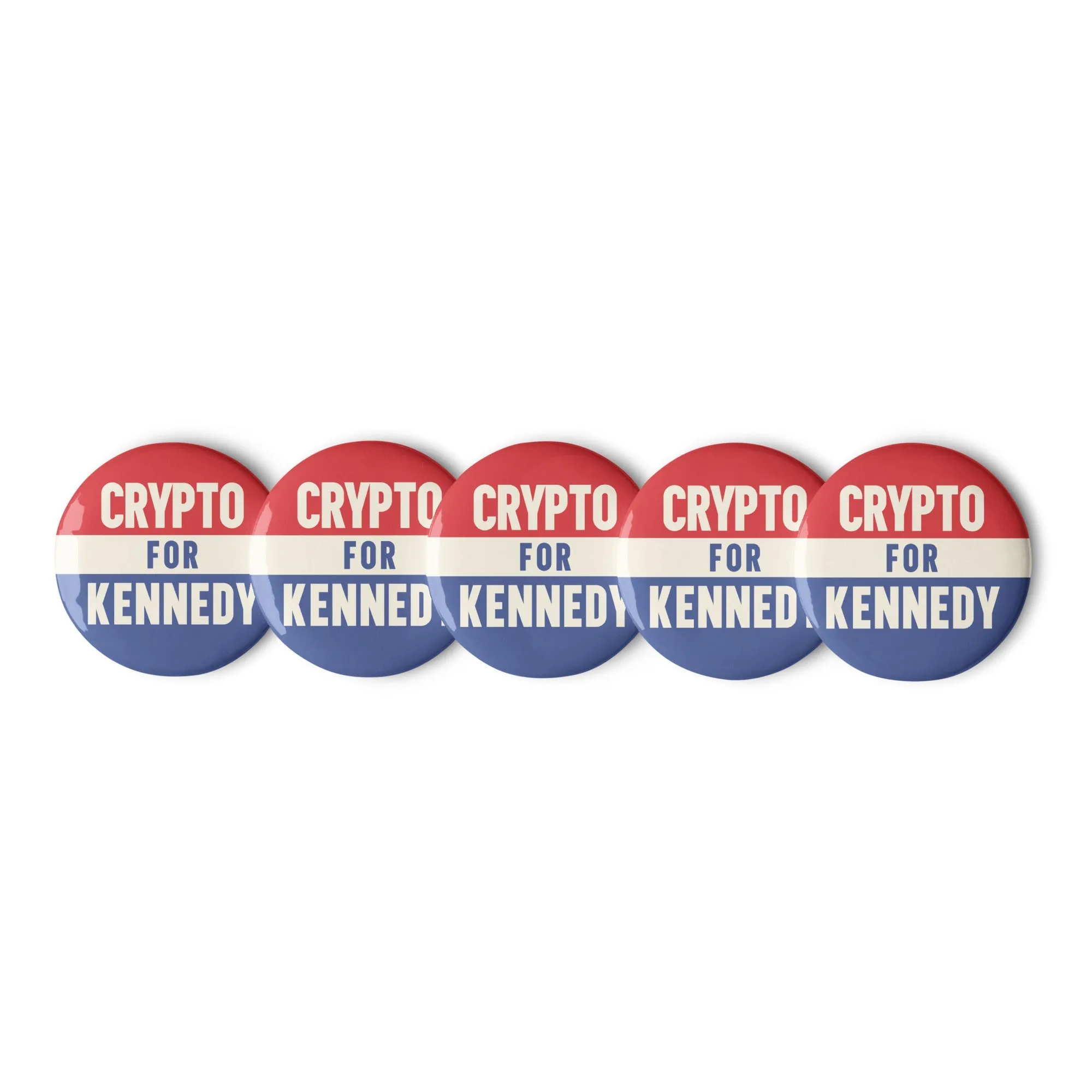 Crypto for Kennedy Classic Set of Buttons