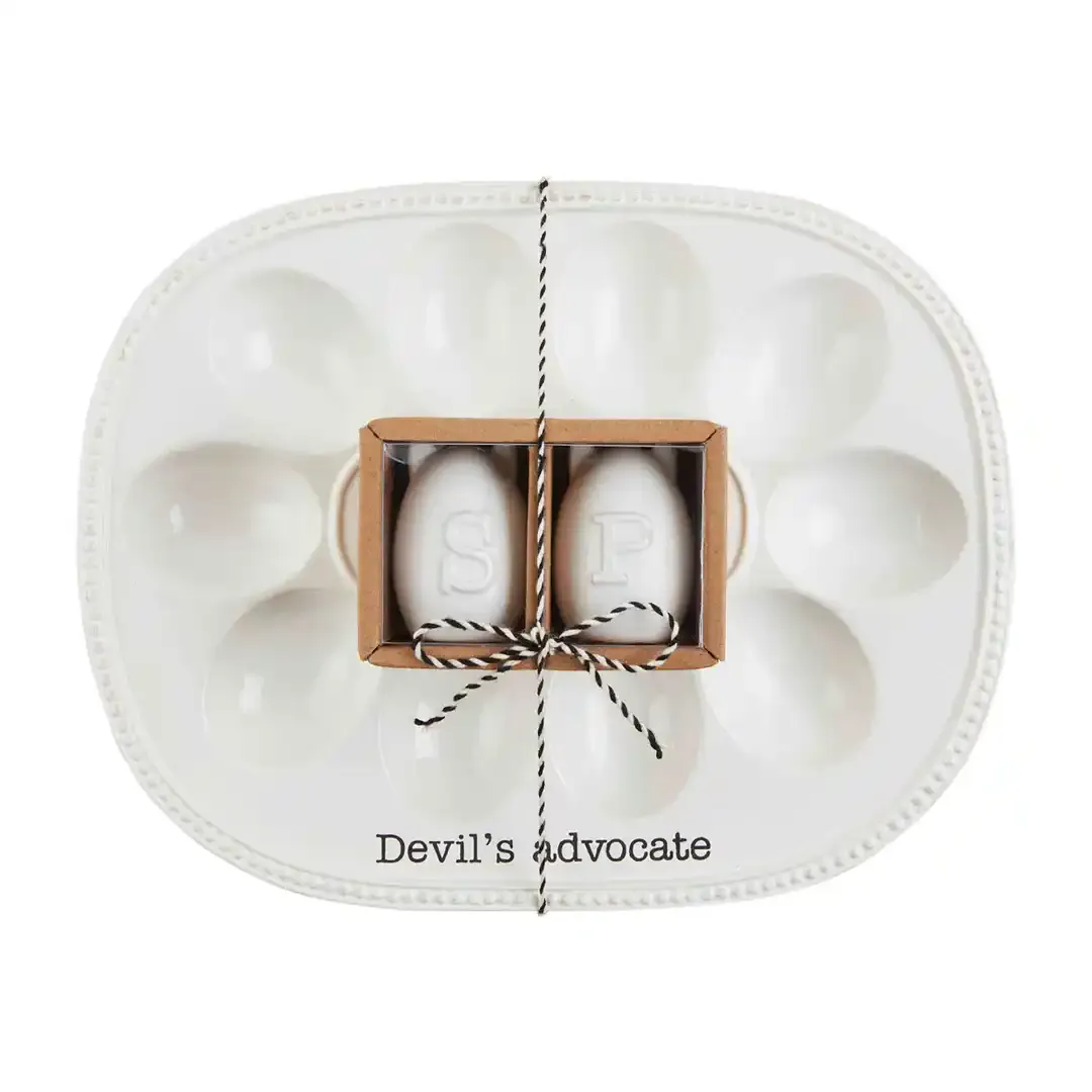 Deviled Egg Tray & Salt/Pepper Set