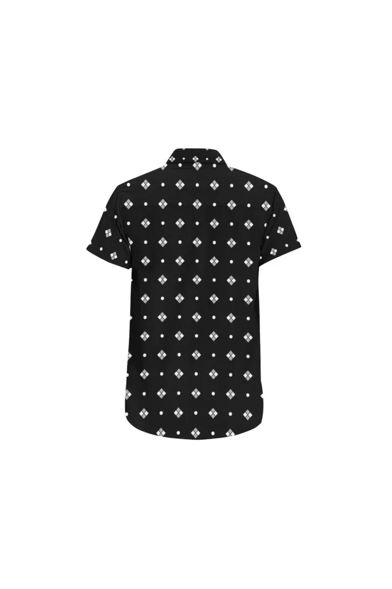 Diamond and Stud Men's All Over Print Short Sleeve Shirt