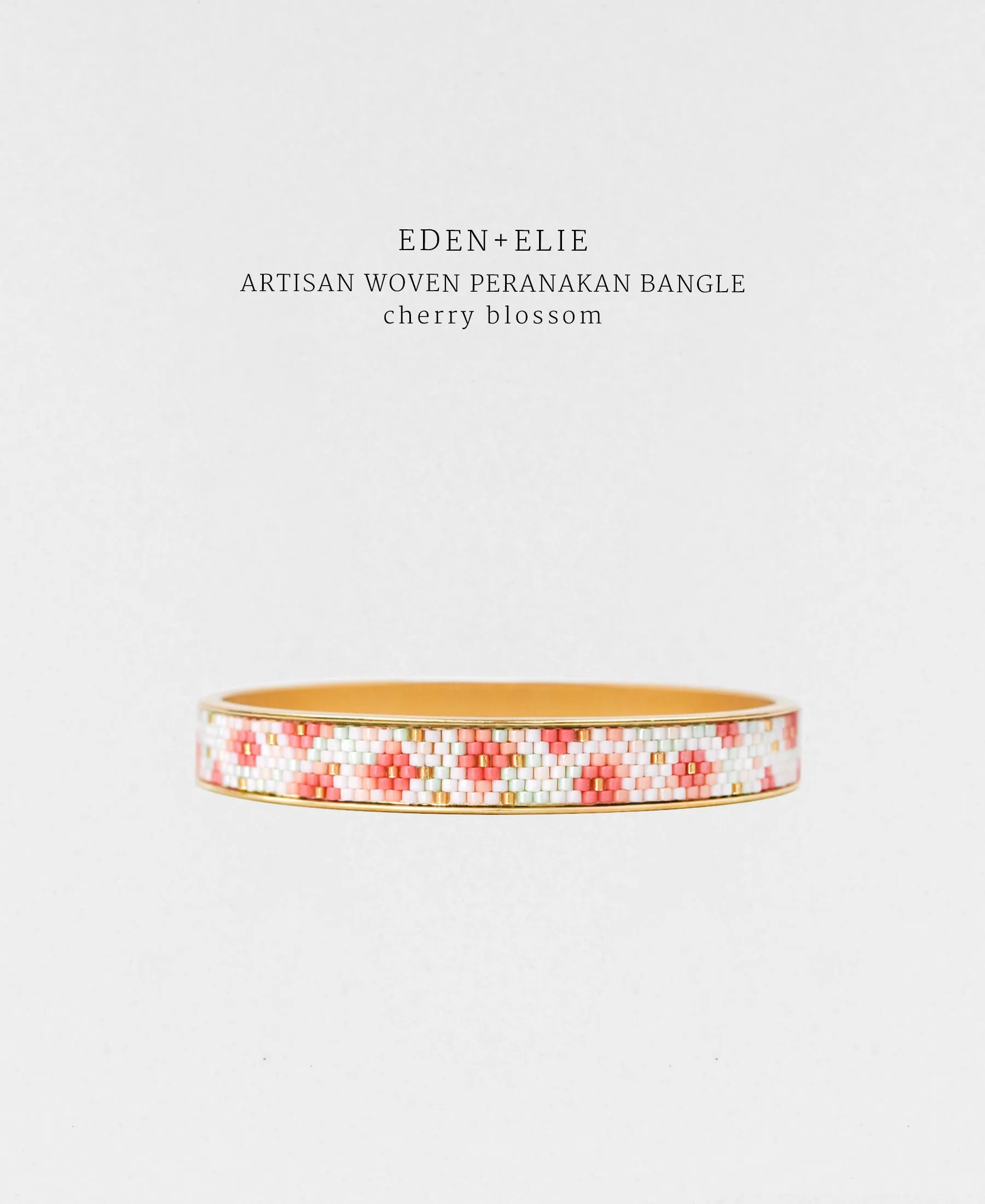 EDEN   ELIE Modern Peranakan adjustable length necklace   bangle gift set - cherry blossom