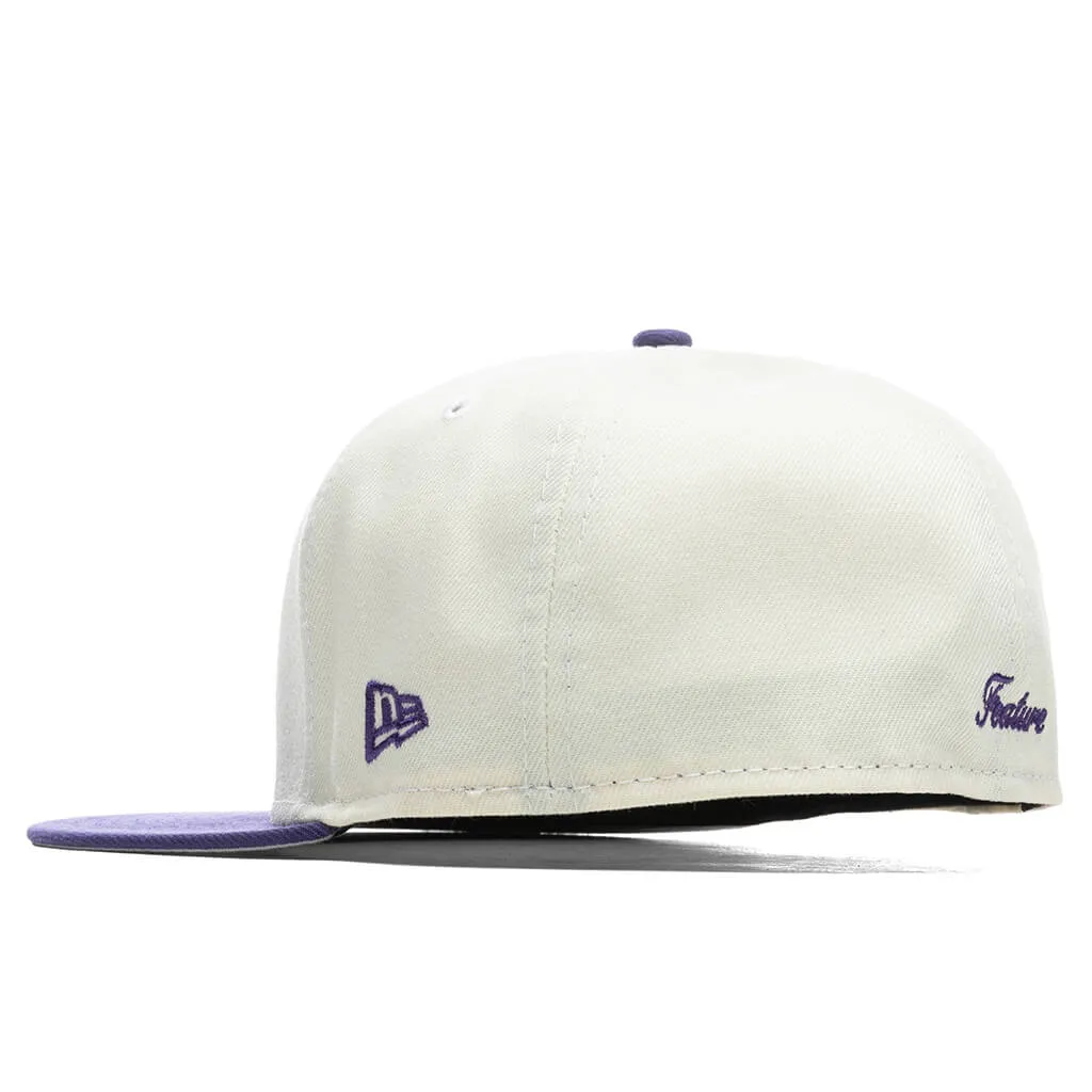 Feature x New Era OE Fitted Cap - Off-White/New Orchid