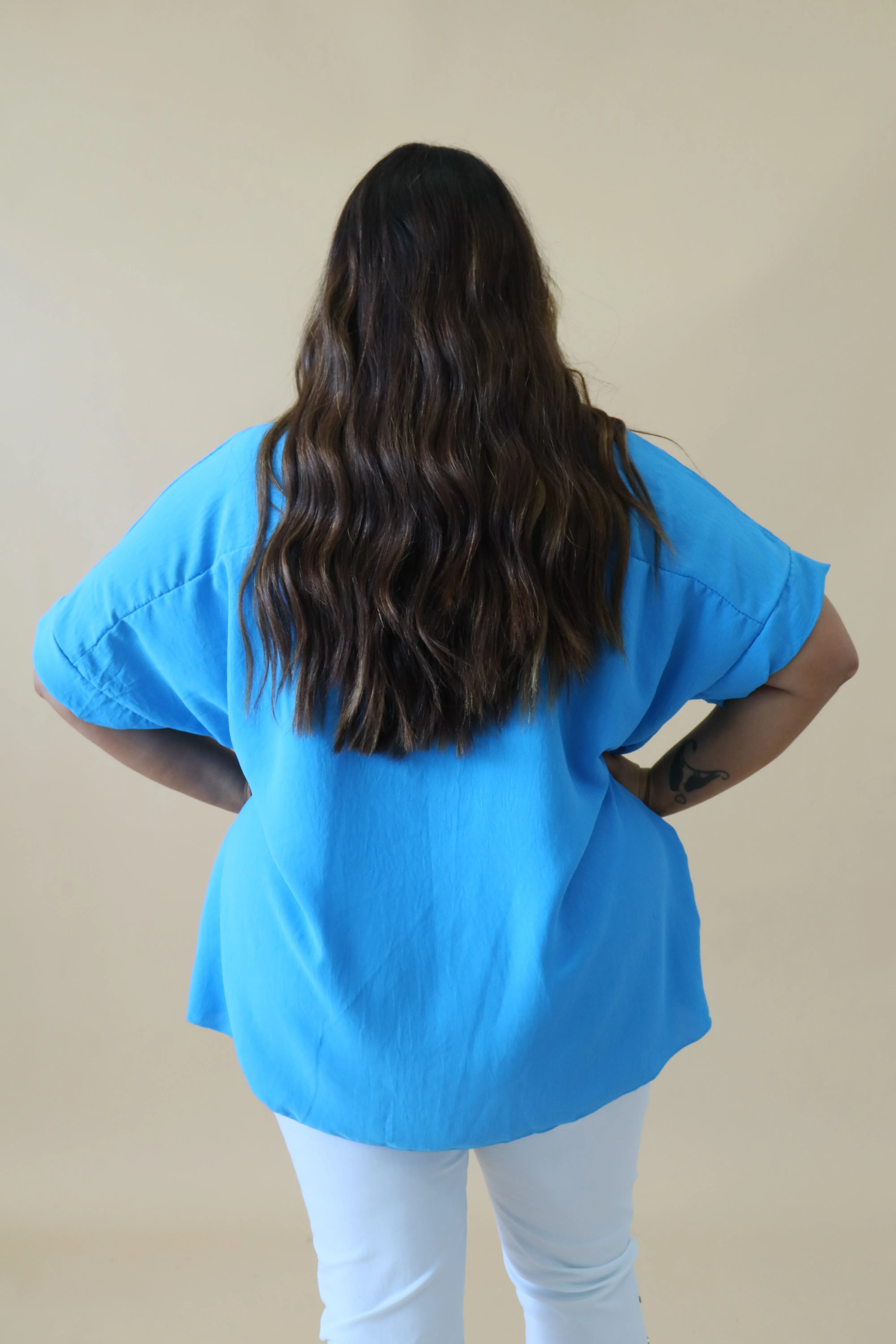 Freya Blouse in Turquoise