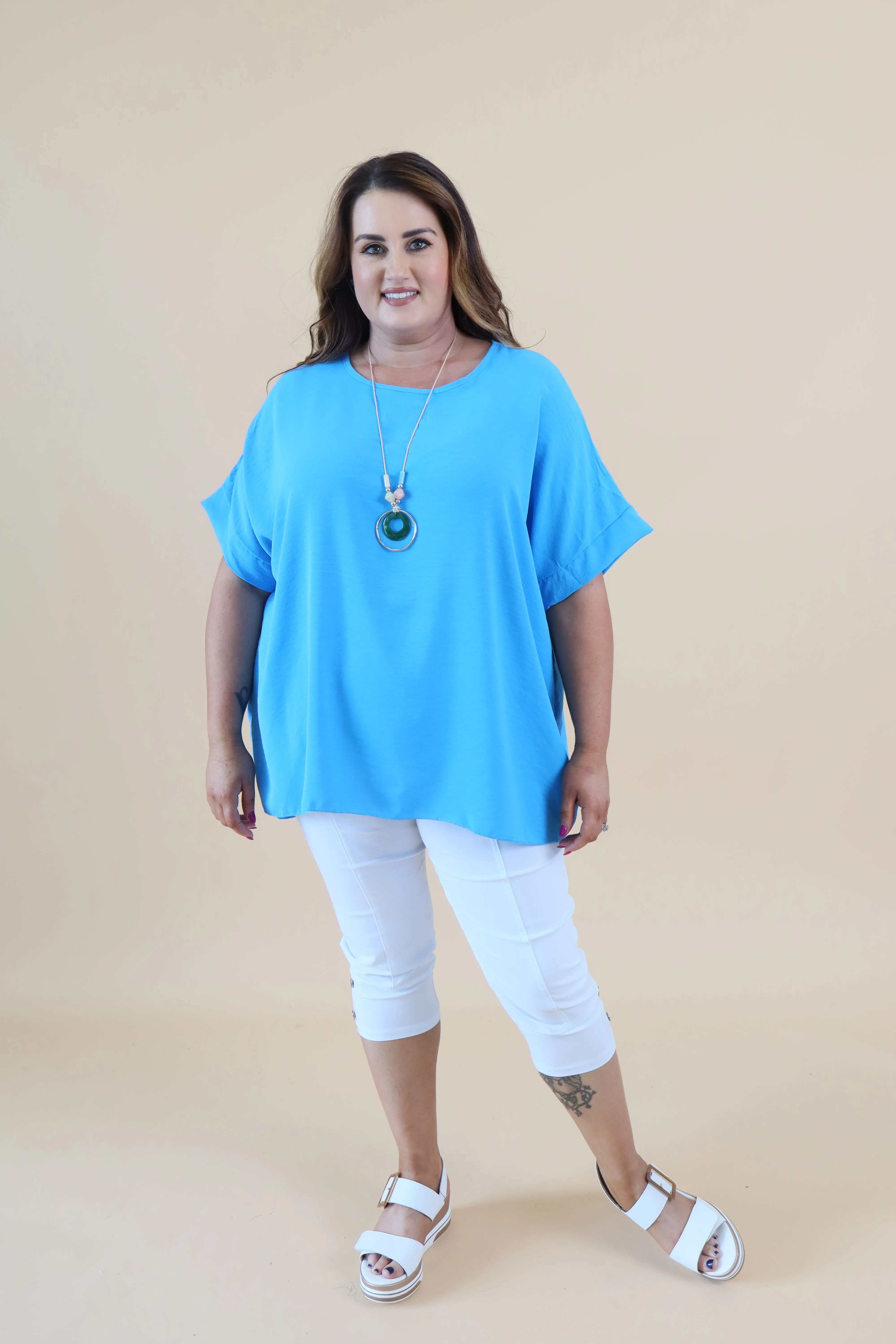 Freya Blouse in Turquoise