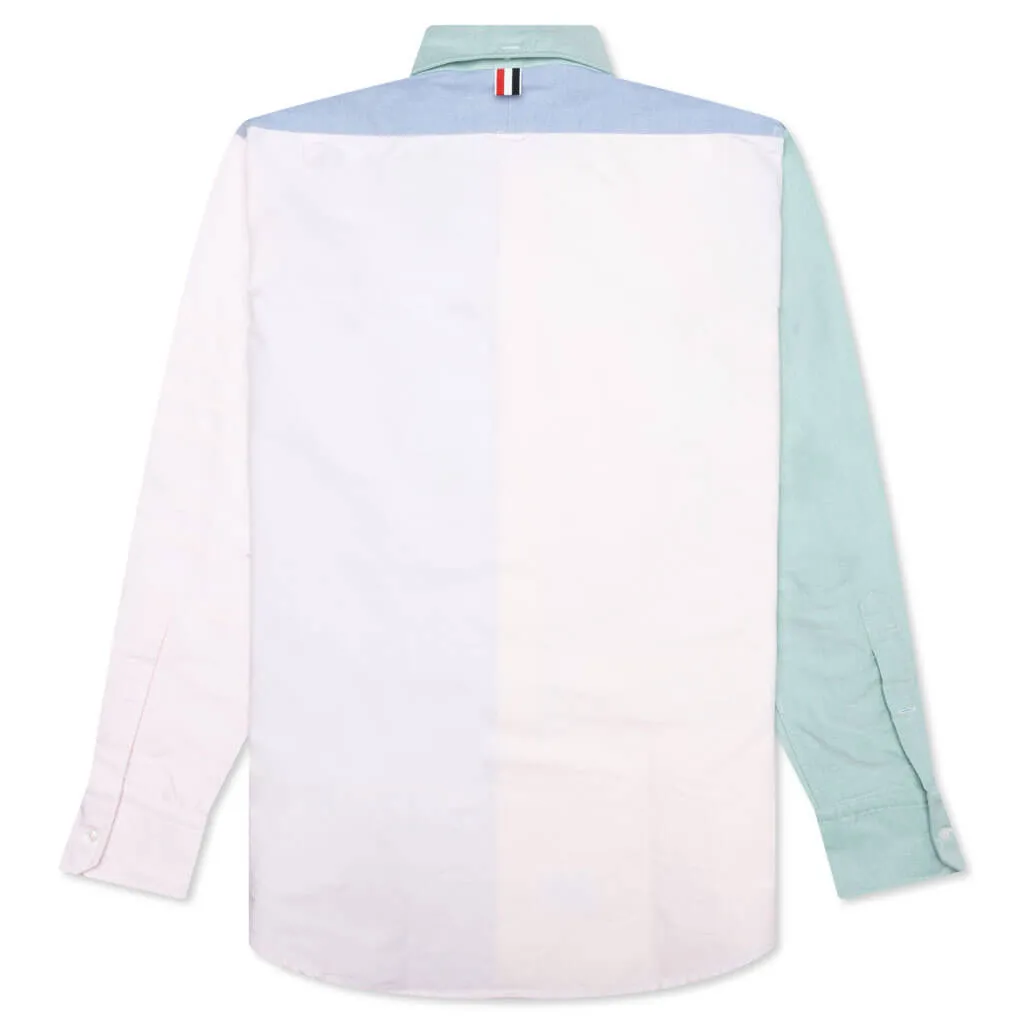 Funmix 4Bar Button Down L/S Shirt - Light Pink