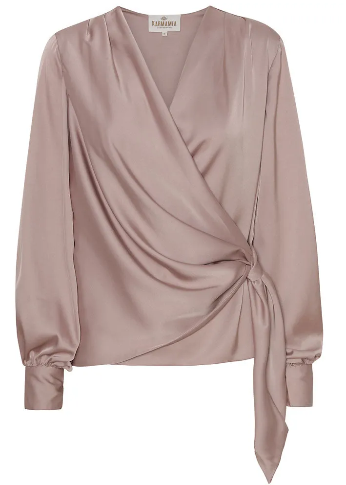 Karmamia Ines Blouse - Sl-om-bluse - Blush