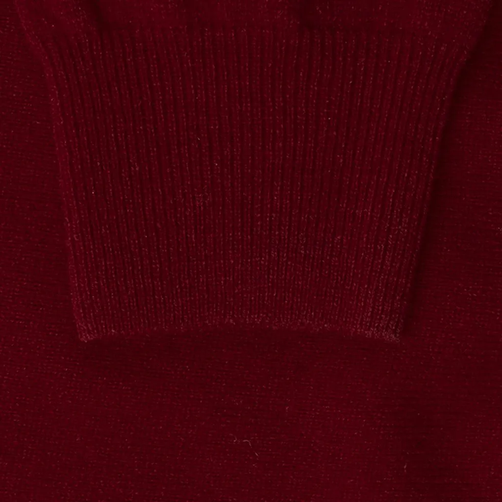 Knit Cardigan Red Heart - Burgundy