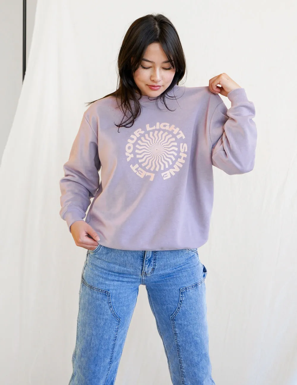 Let Your Light Shine Unisex Crewneck