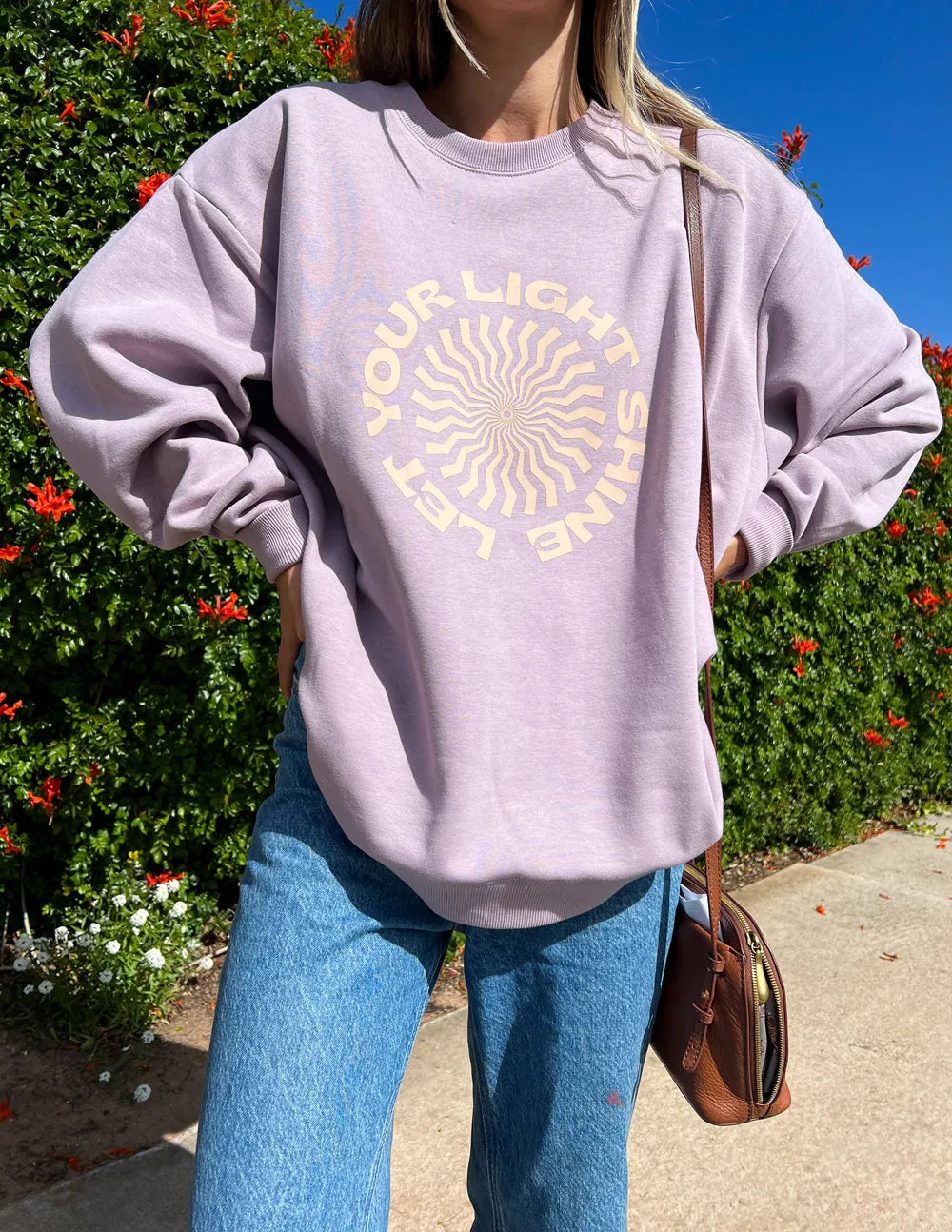 Let Your Light Shine Unisex Crewneck