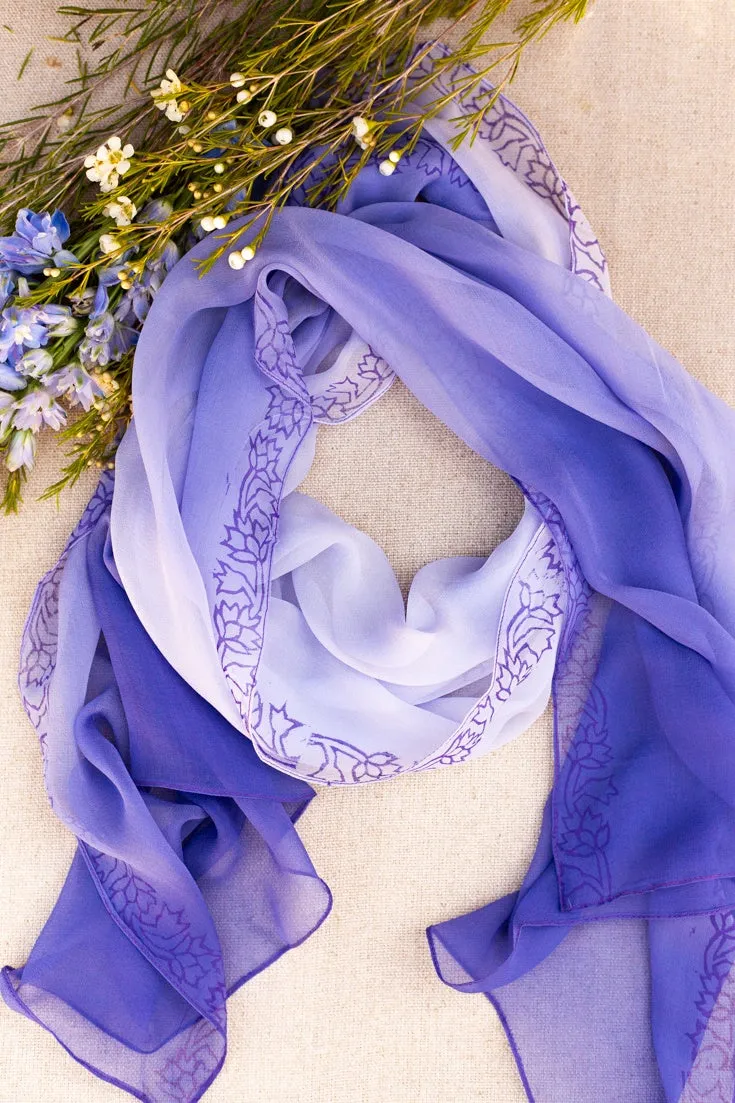 Lilac Tie Dye Scarf