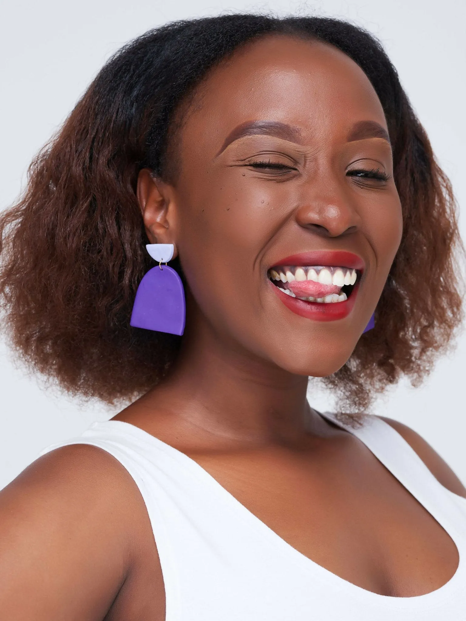 Nibui Nia Earrings - Purple