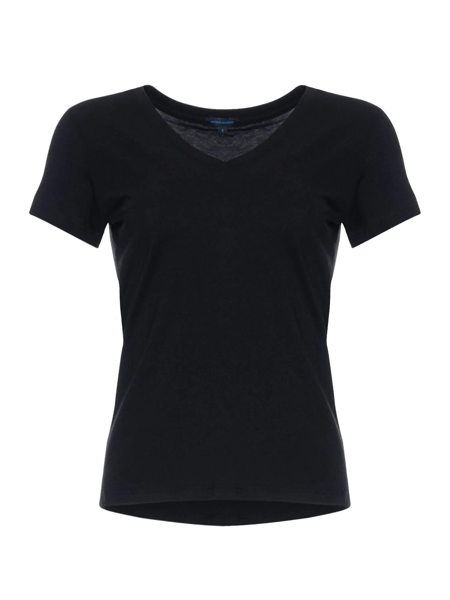 Patrick Assaraf Classic Fit V Neck Black