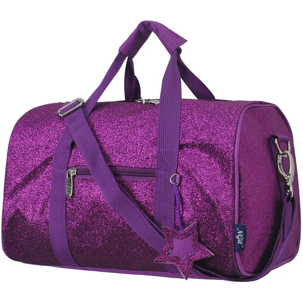 Purple Mini Glitter NGIL Duffel Bag