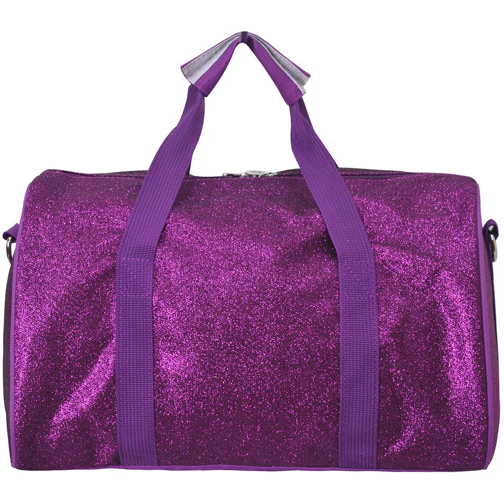 Purple Mini Glitter NGIL Duffel Bag