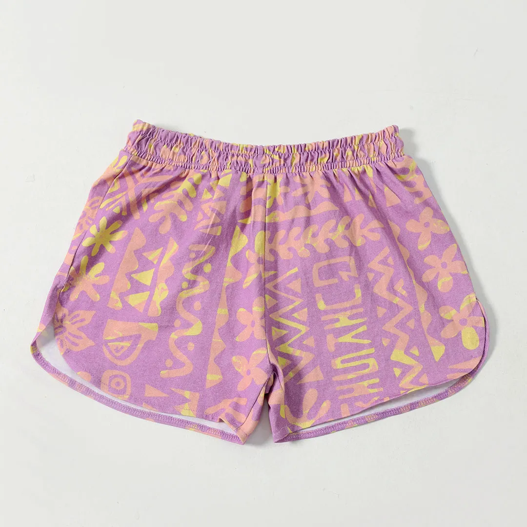 Purple Tribal Short Set