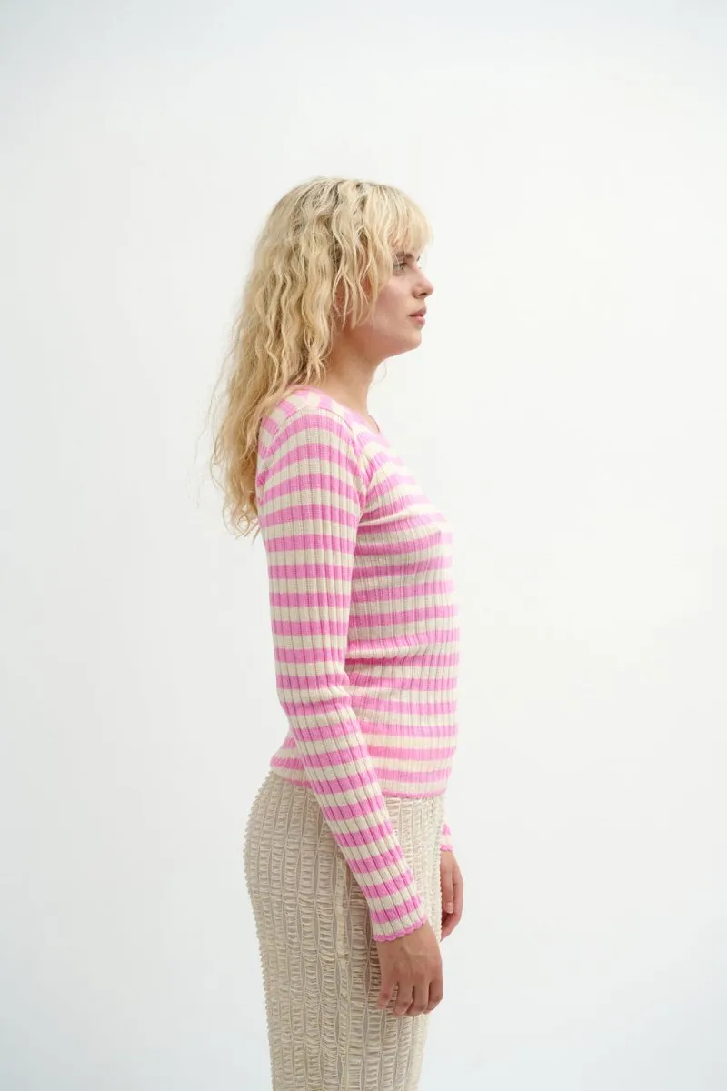 Résumé ArlieRS Knit Blouse Multi Pink