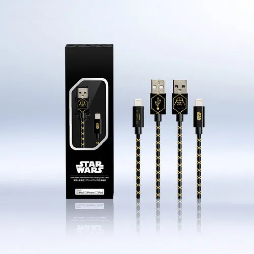 Star Wars Darth Vader Sync and Lightning to USB Cable for iPhone / iPad (2 packs)