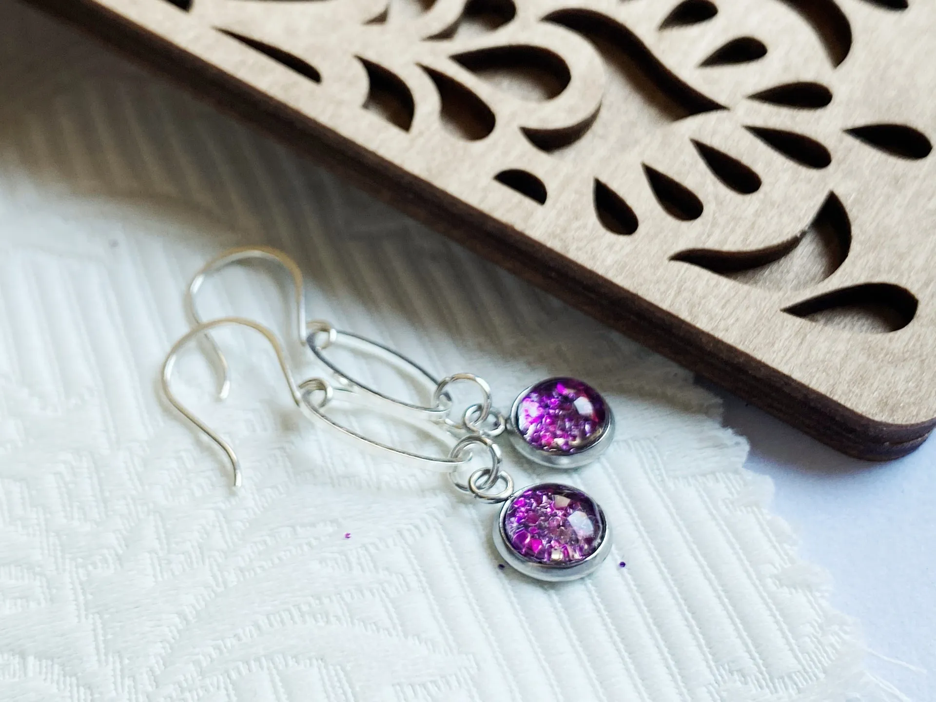 The Danielle Earrings. Sterling silver hooks - Glitter4Good