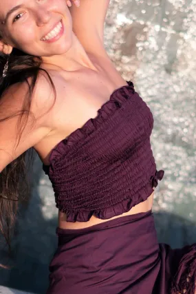 Tube Top in Plum