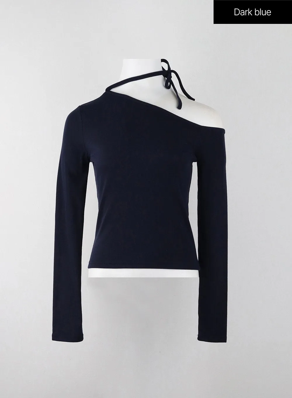 V-Neck Long Sleeve Crop Top IJ403