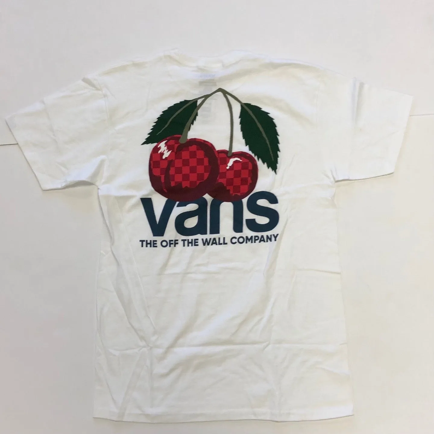 VANS Cehhry Chekcered Graphic T-Shirt