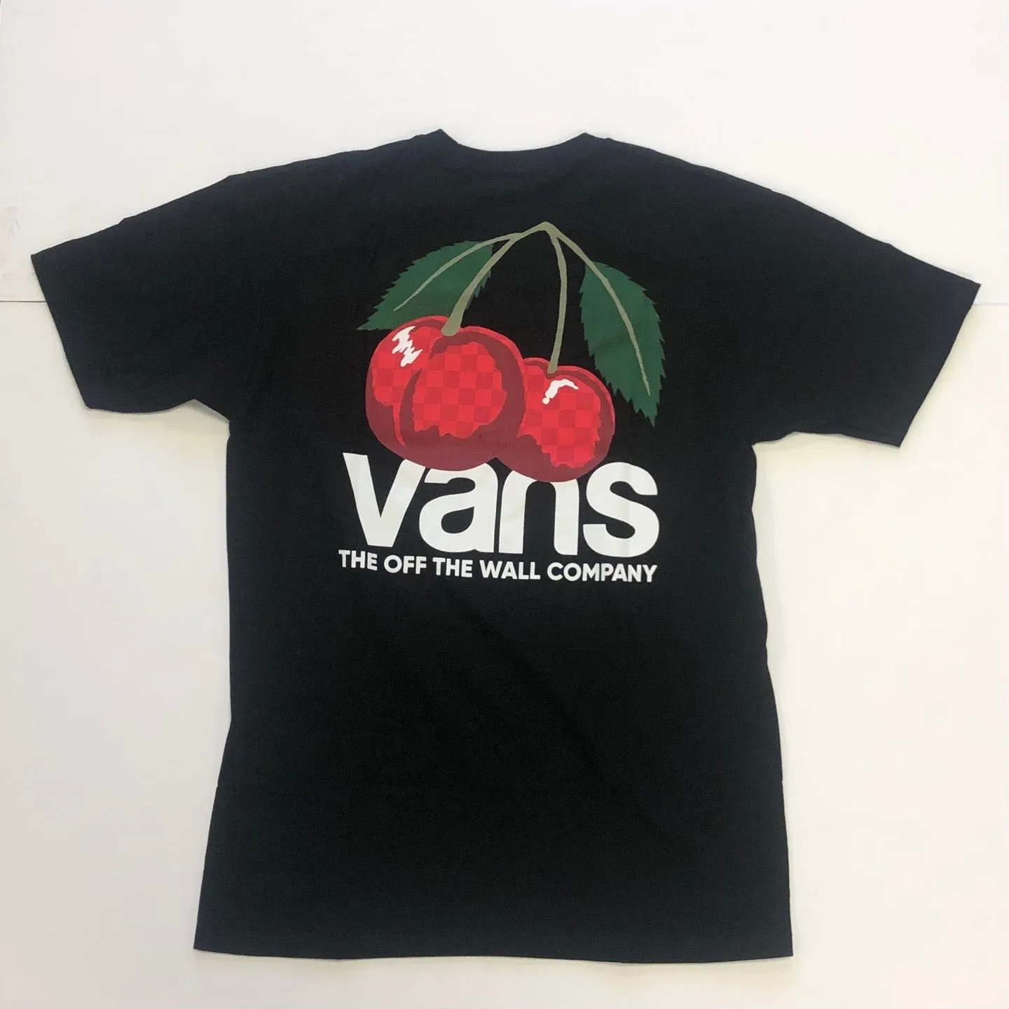 VANS Cehhry Chekcered Graphic T-Shirt