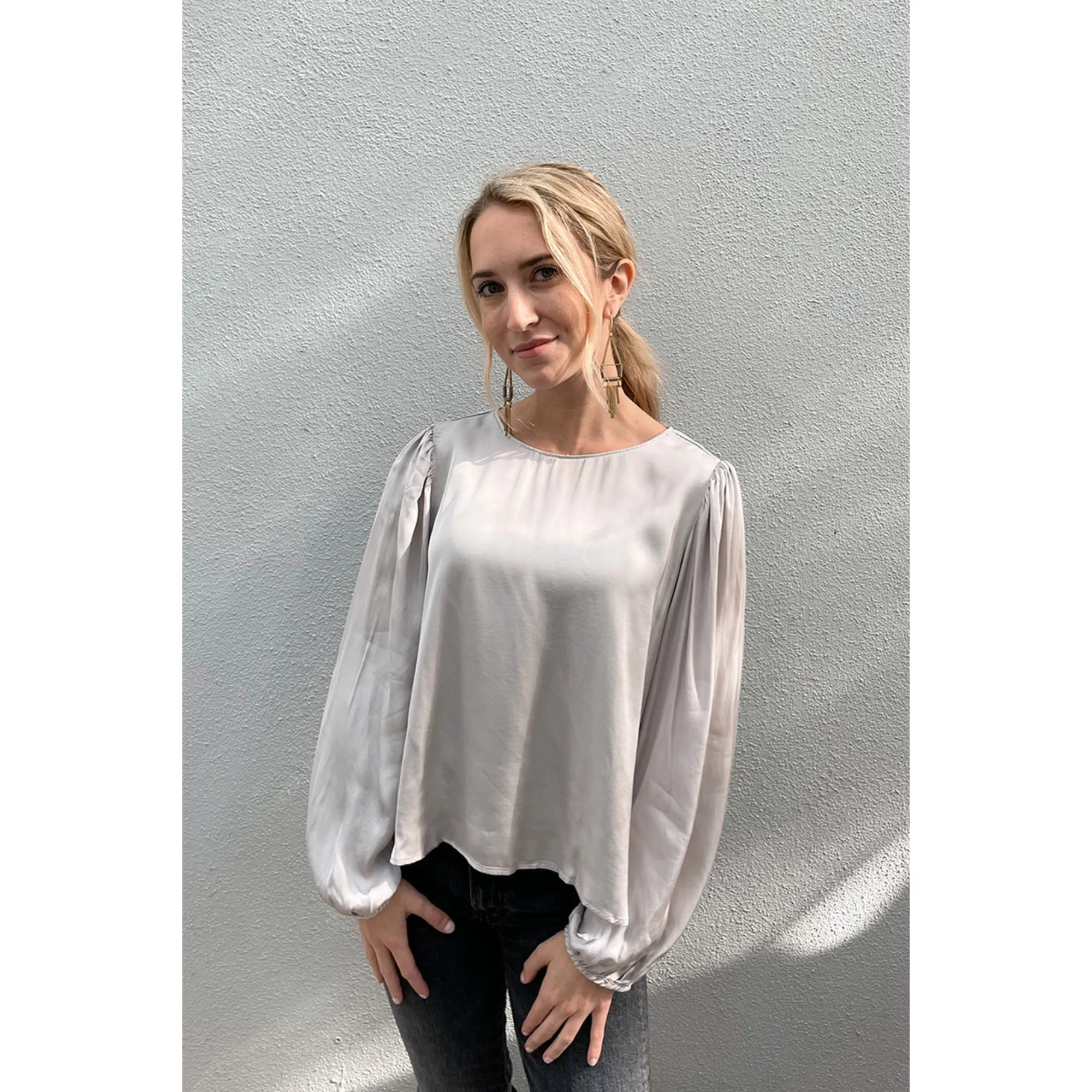 Velvet Women's Satin Viscose Blouse - STERLING