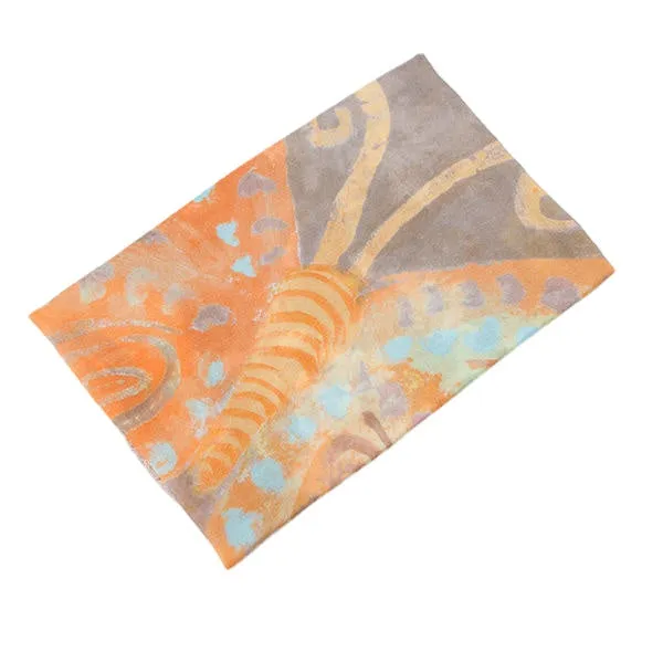 Women Colorful Butterfly Summer Scarf Fashion Printing Cotton Causal Outdoor Beach Shawl